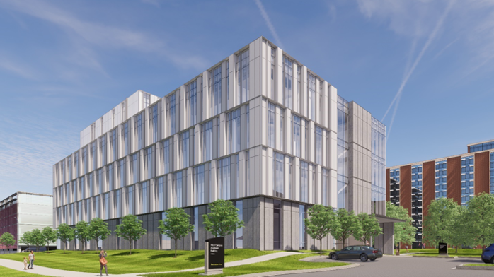 Rendering of the Health Sciences Academic Building