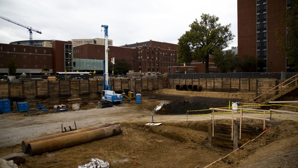 Photo of the Health Sciences Academic Building groundbreaking